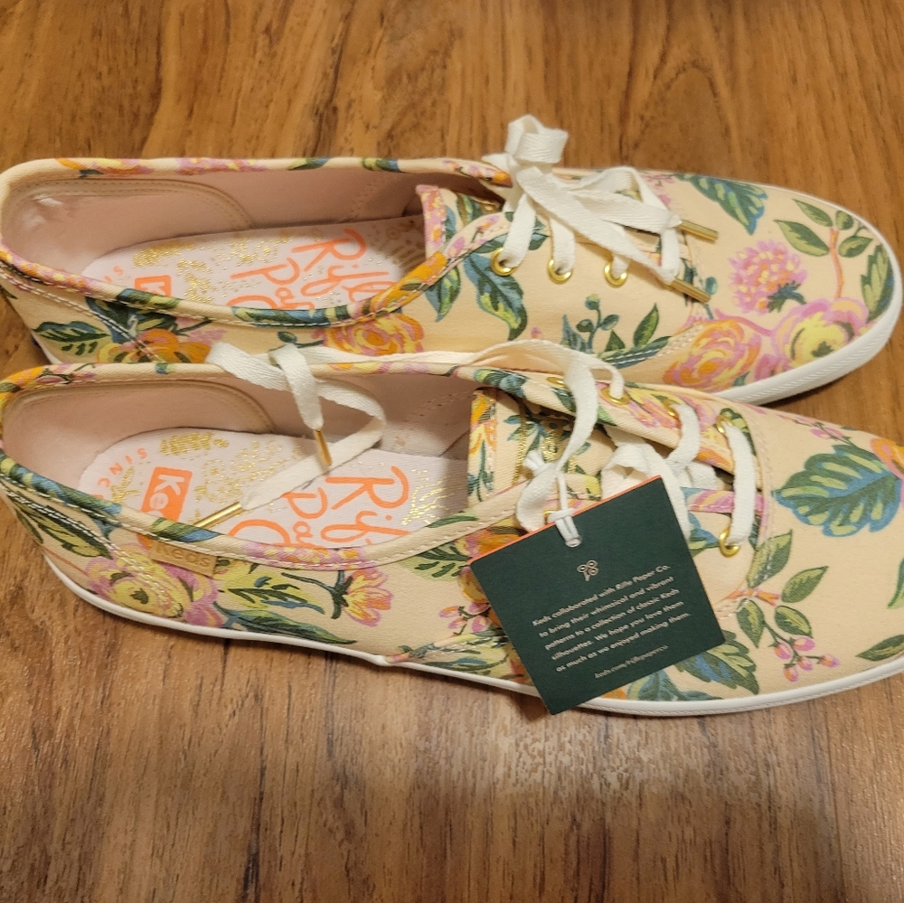 Pink Floral Riflepaper Co. Keds Size 10